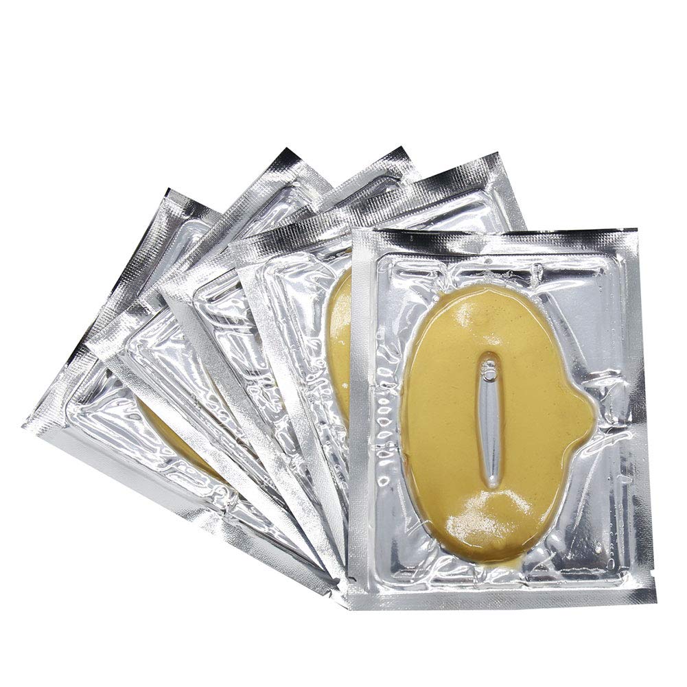 Adofect 30 Pieces Collagen Crystal Lip Masks, Collagen Lip Pads Great for Moisturizing, Remove Dead 