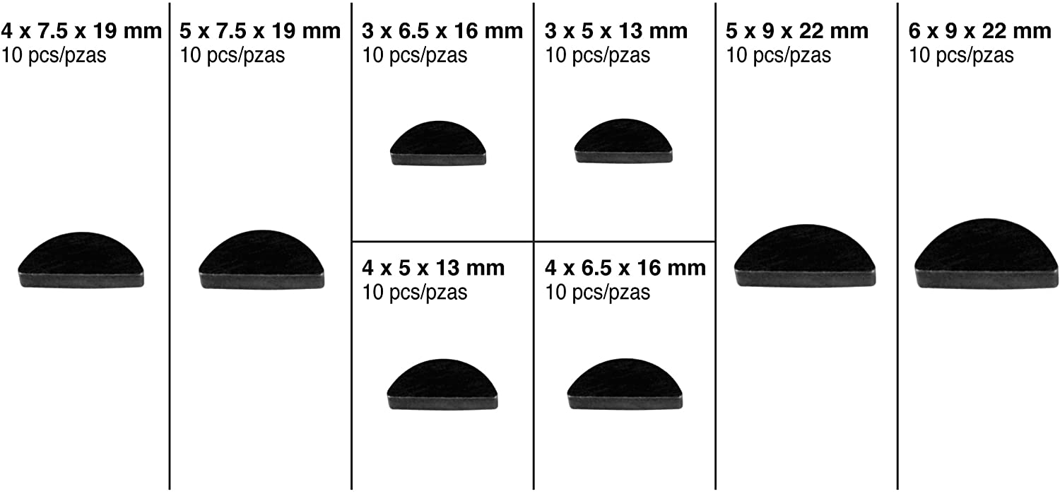 Performance Tool W5341 80pc Woodruff Key Assortment Metric