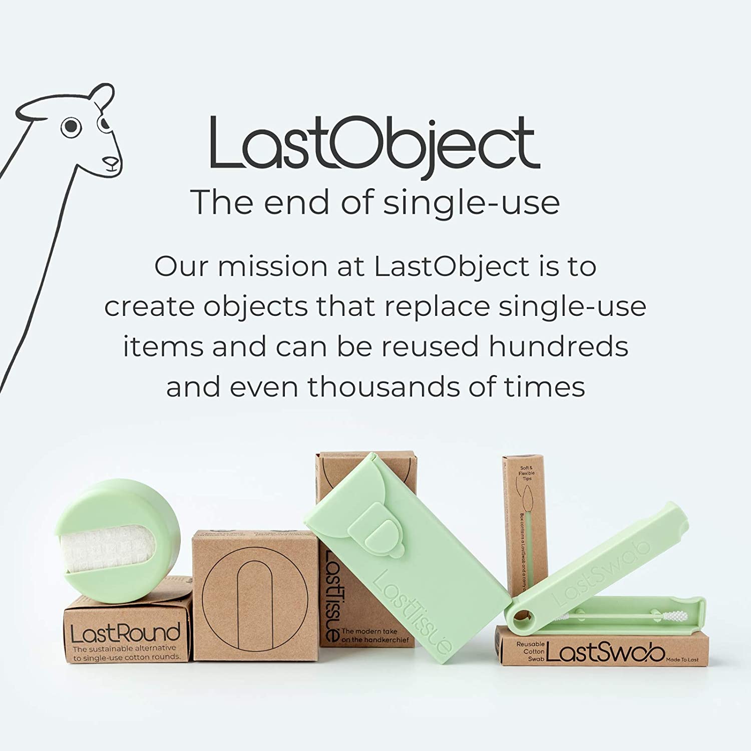 LastSwab Reusable Cotton Swabs for Ear Cleaning by LastObject - Eco Friendly Q tips for Ears in Blac