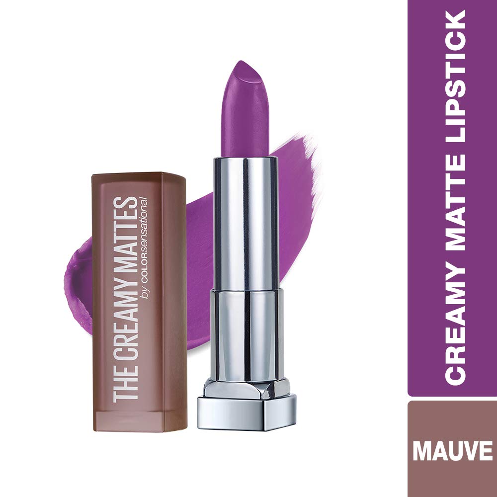 Maybelline New York Color Sensational Purple Lipstick Matte Lipstick, Vibrant Violet, 0.15 oz