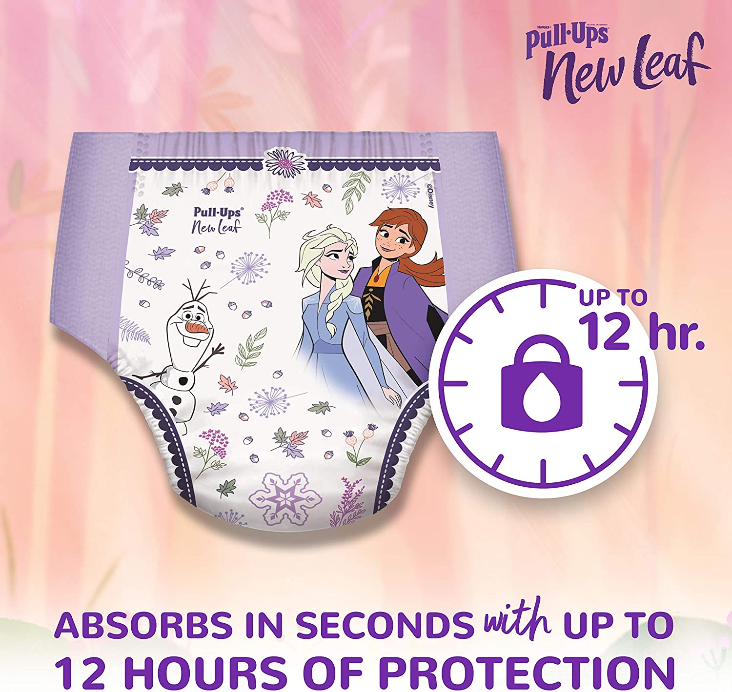 Pull-Ups New Leaf Girls' Potty Training Pants Training Underwear, 4T-5T, 14 Ct