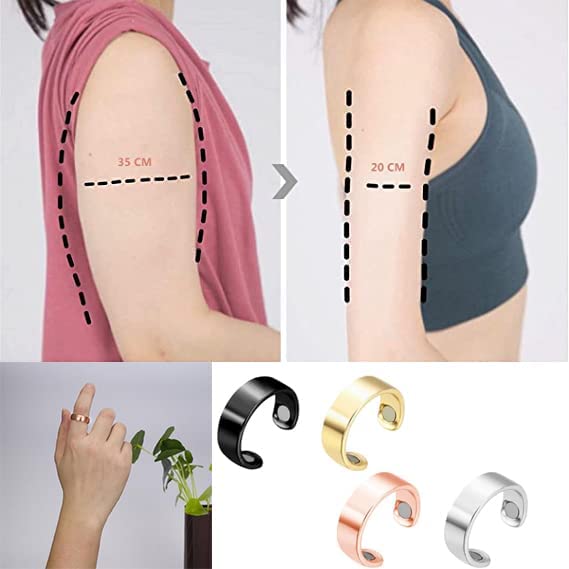 4 Pcs Lymphatic Drainage Therapeutic Magnetic Ring, Apolloostory Lymphatic Drainage Therapeutic Magn