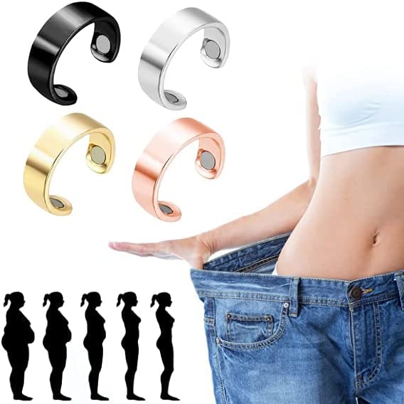 4 Pcs Lymphatic Drainage Therapeutic Magnetic Ring, Apolloostory Lymphatic Drainage Therapeutic Magn