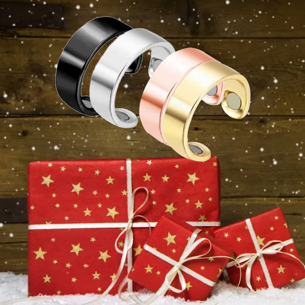 4 Pcs Lymphatic Drainage Therapeutic Magnetic Ring, Apolloostory Lymphatic Drainage Therapeutic Magn