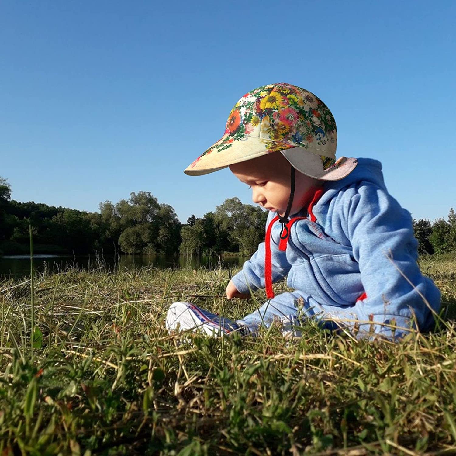 Kids Sun Hat Summer Play Hat Wide Brim Sun Protection Caps for Baby Infant Bucket Hat