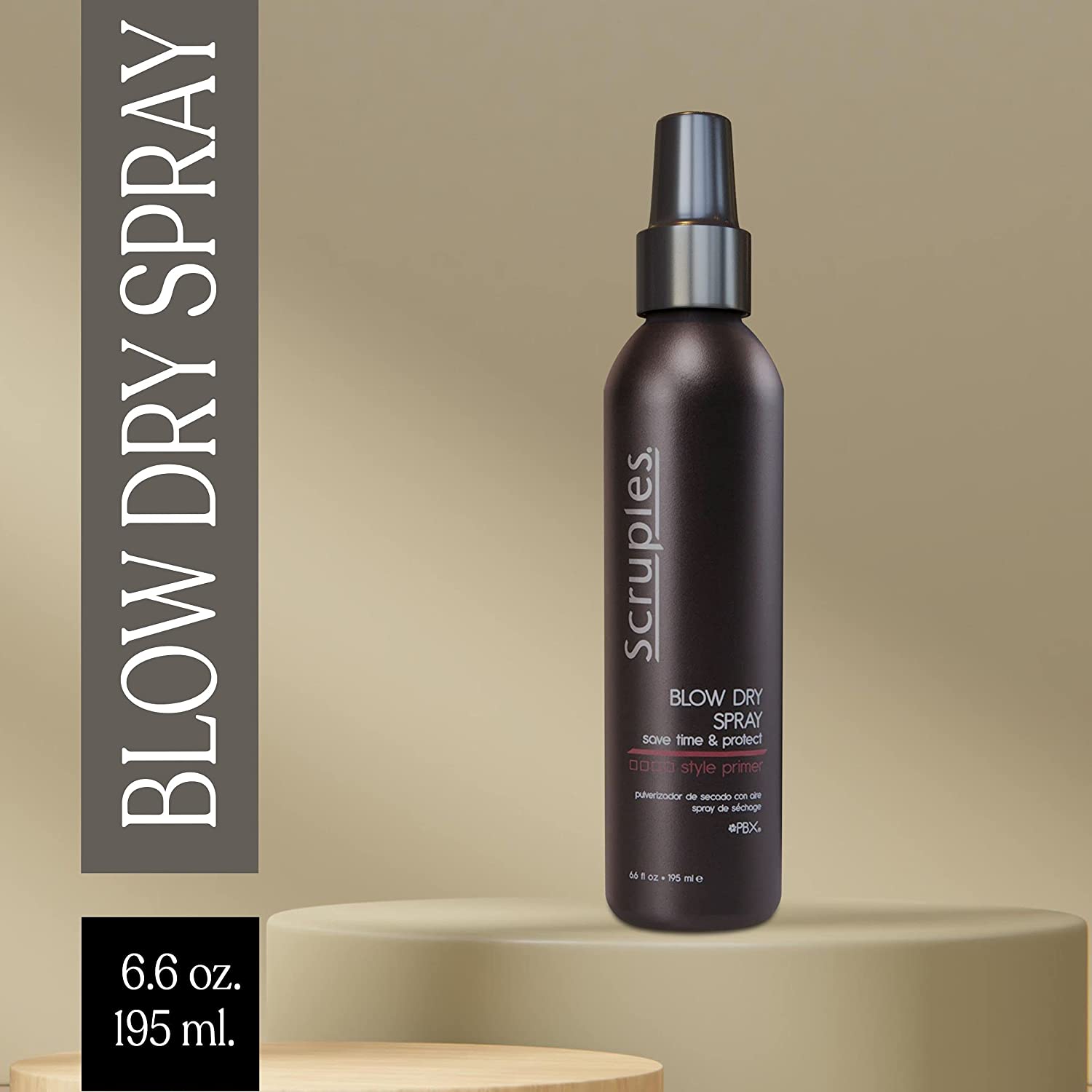 Scruples Blow Dry Spray - Save Time & Protect - Blow Drying & Heat Protectant - Reduce Frizz, Adds S