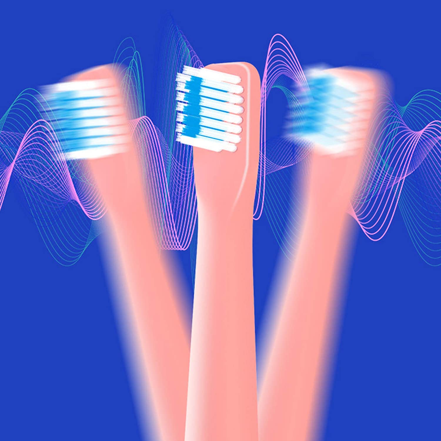 SunshineFace Electric Toothbrush, IPX6 Waterproof Rechargeable Toothbrush 3 Working Modes and 4 Spar