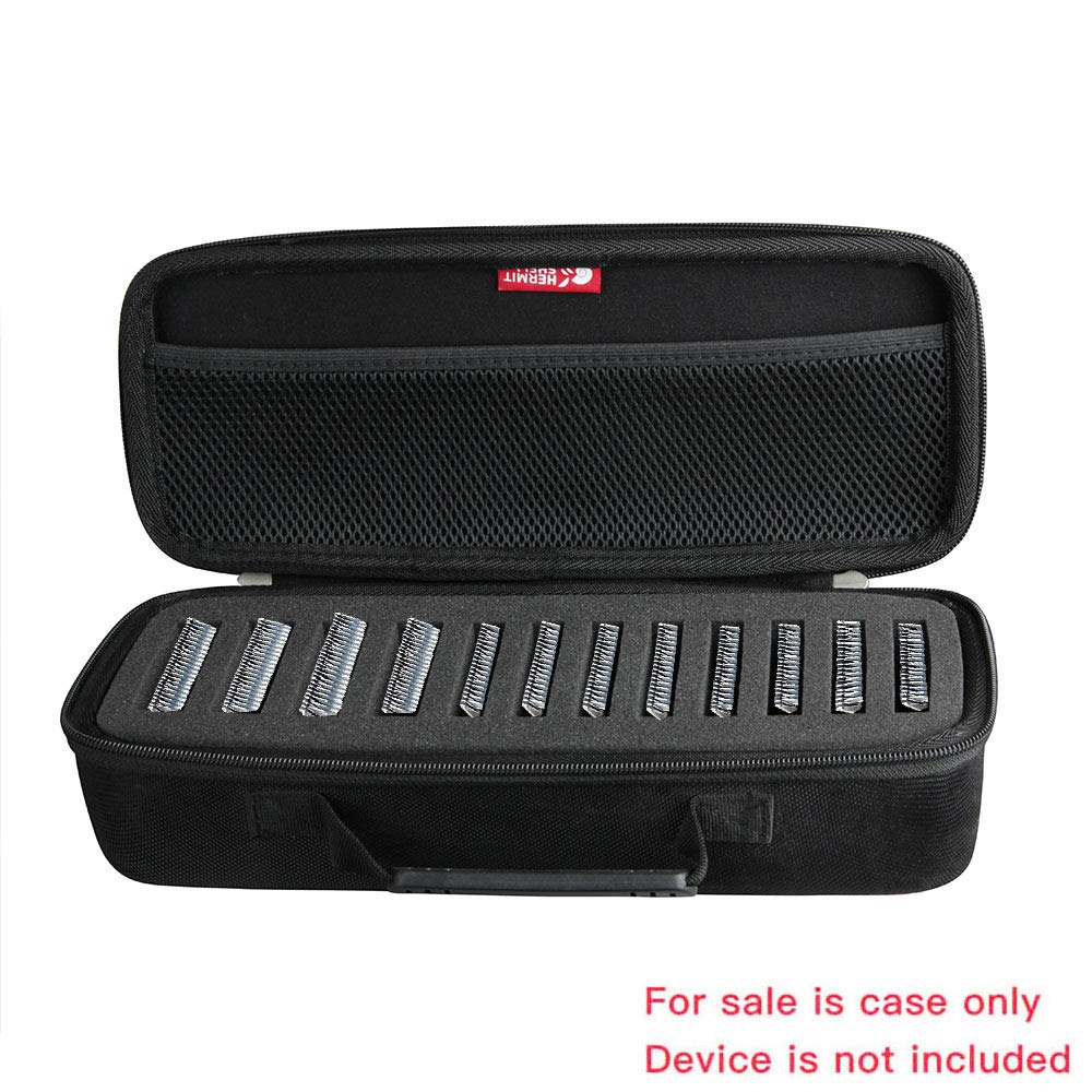 Hermitshell Hair Clipper Guard Blade Case Holder - Hard Travel Carrying Storage Holds 12 Blades