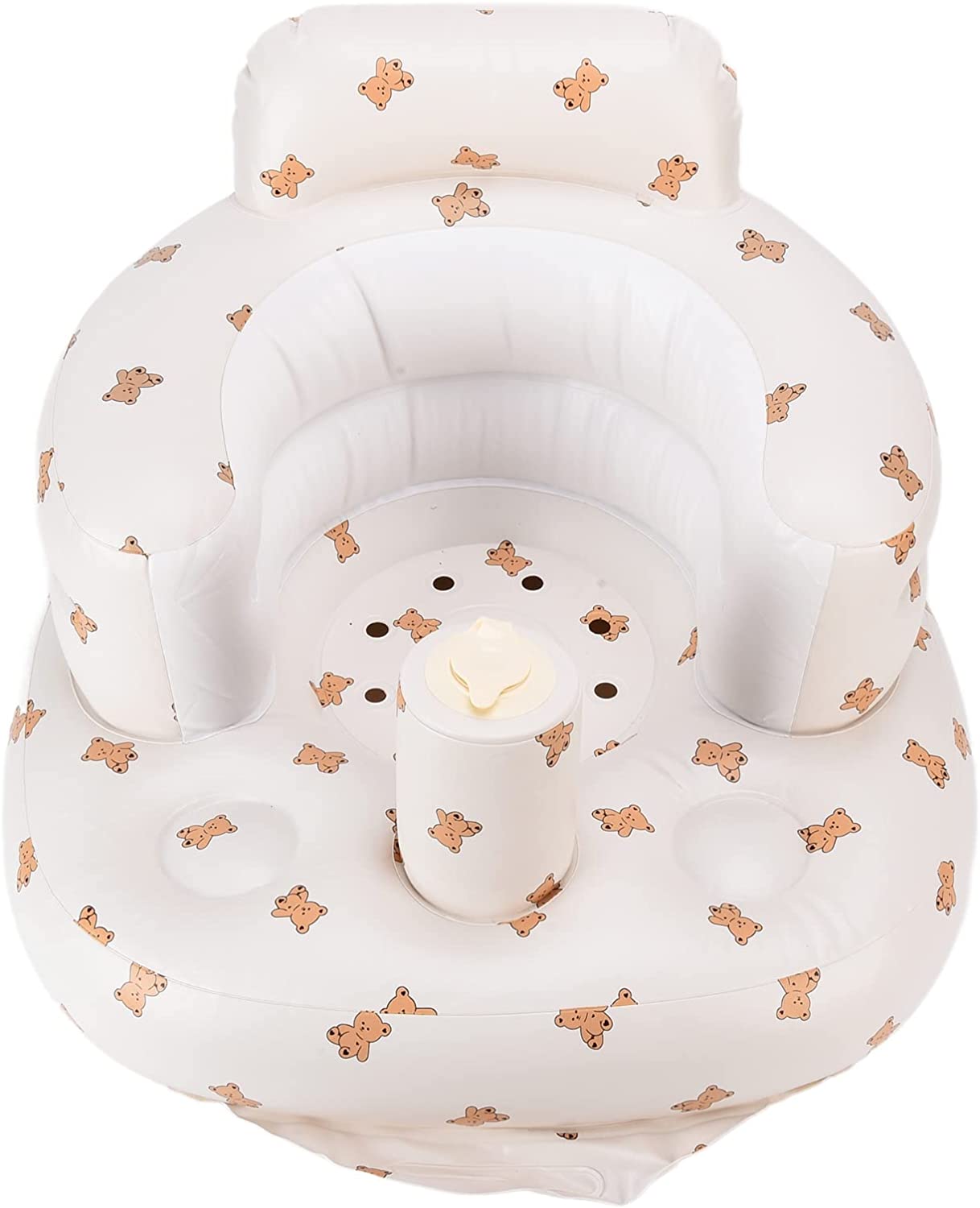 Inflatable Bathroom Sofa, Waist Protection Multifunctional Baby Eating Chair Portable Easy Feeding f