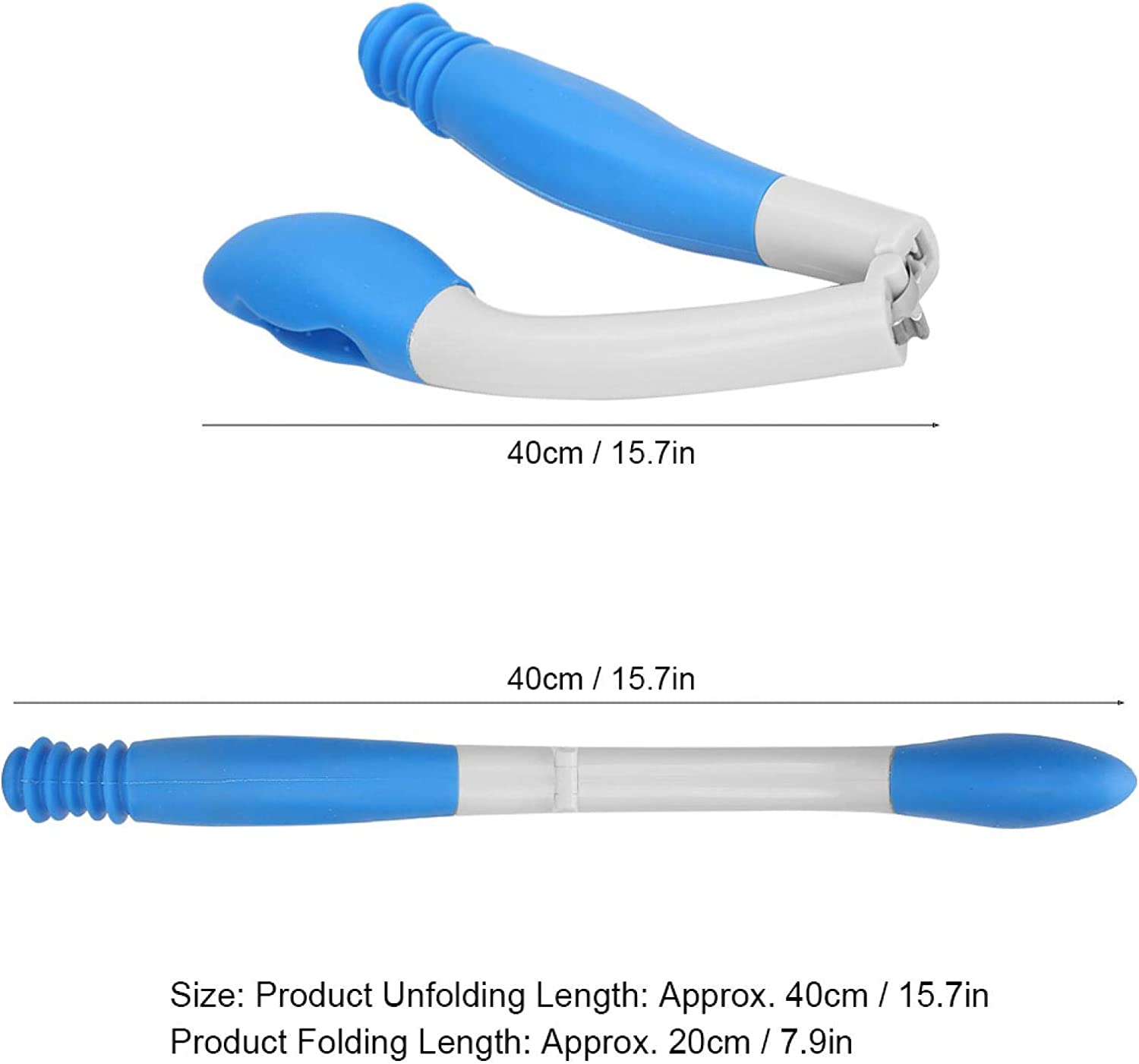 Self Wipe Aid, Long Bottom Wiper Aid Foldable Comfort Wiper with a Storage Bag for Inconvenient Occa