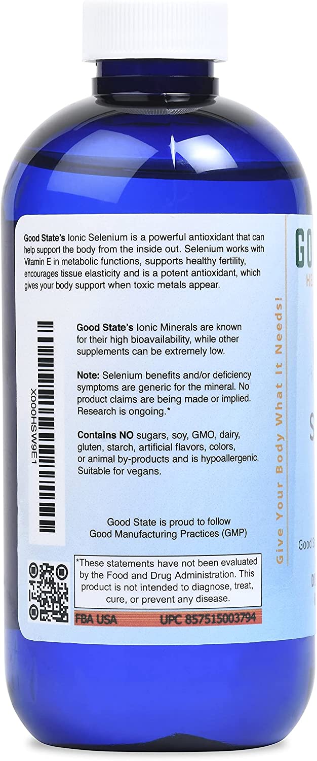 Good State | Liquid Ionic Selenium | Superior Cellular Absorption | Boosts Immune System | Helps Bre