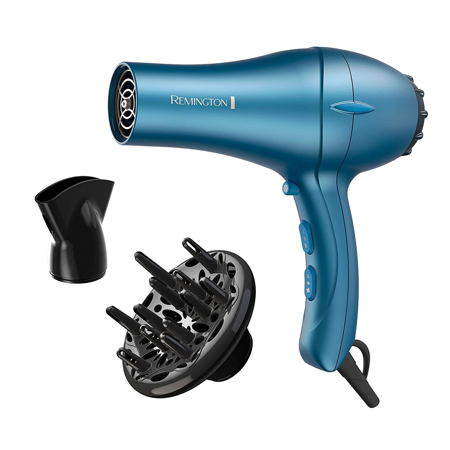 Remington Pro D2042 Professional Titanium Ceramic Hair Dryer with Concentrator and Diffuser Attachme