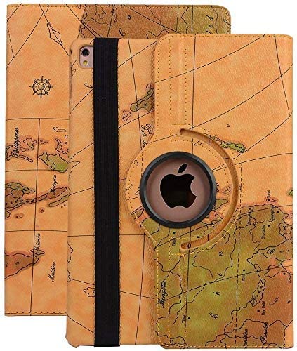 Case for iPad 2017/2018 New iPad , MeiLiio PU Leather Slim Smart Cover 360 Degree Rotating Stand Fli