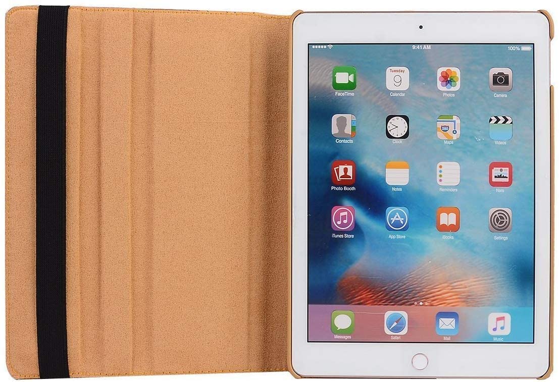 Case for iPad 2017/2018 New iPad , MeiLiio PU Leather Slim Smart Cover 360 Degree Rotating Stand Fli