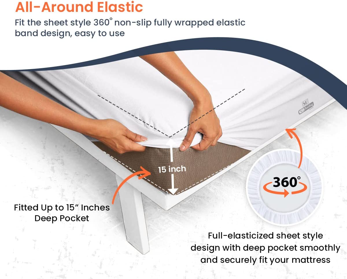 28X75 Cot Bed Waterproof Mattress Protector Pad Cover RV Bunk & Truck Sleeper Fitted Style Super Sof