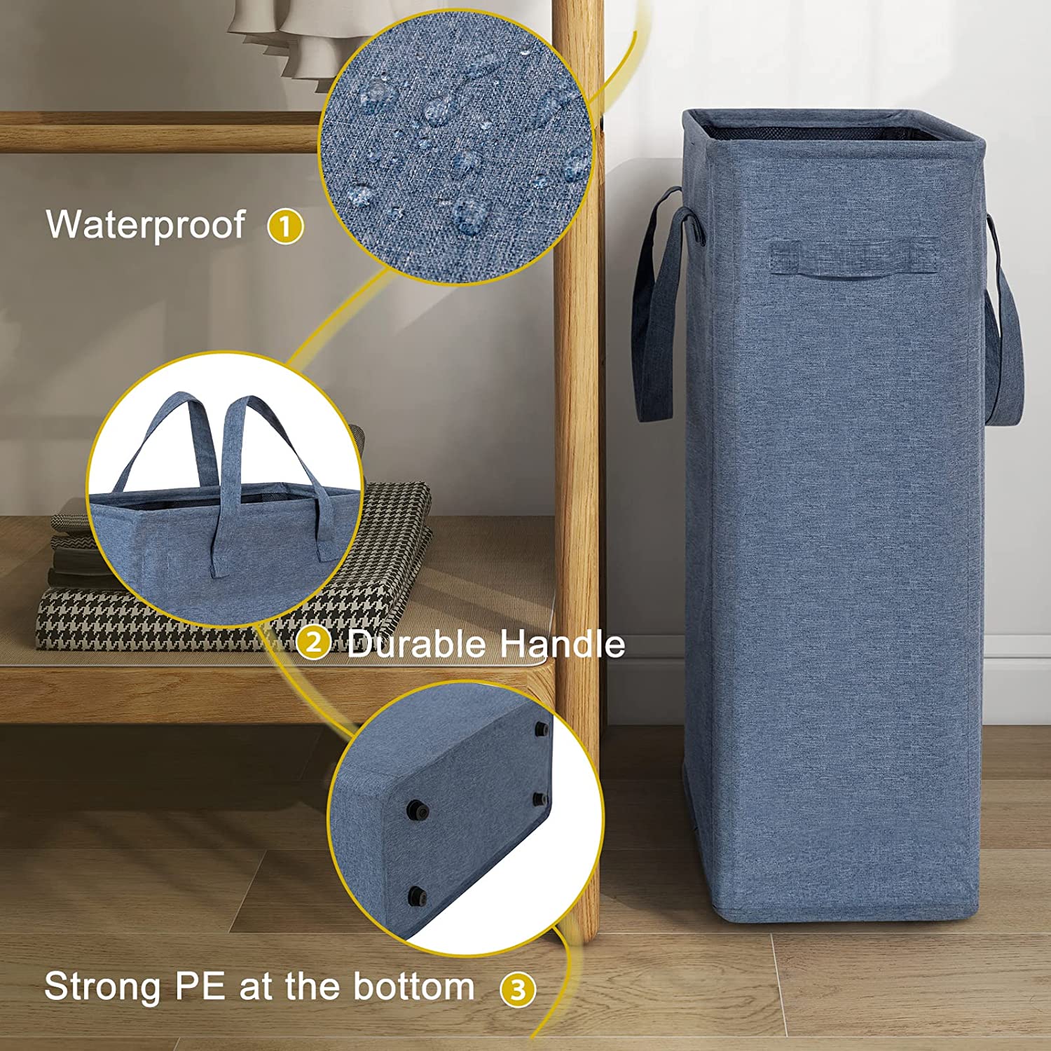 Chrislley Slim Laundry Hamper Hampers for Laundry Collapsible Laundry