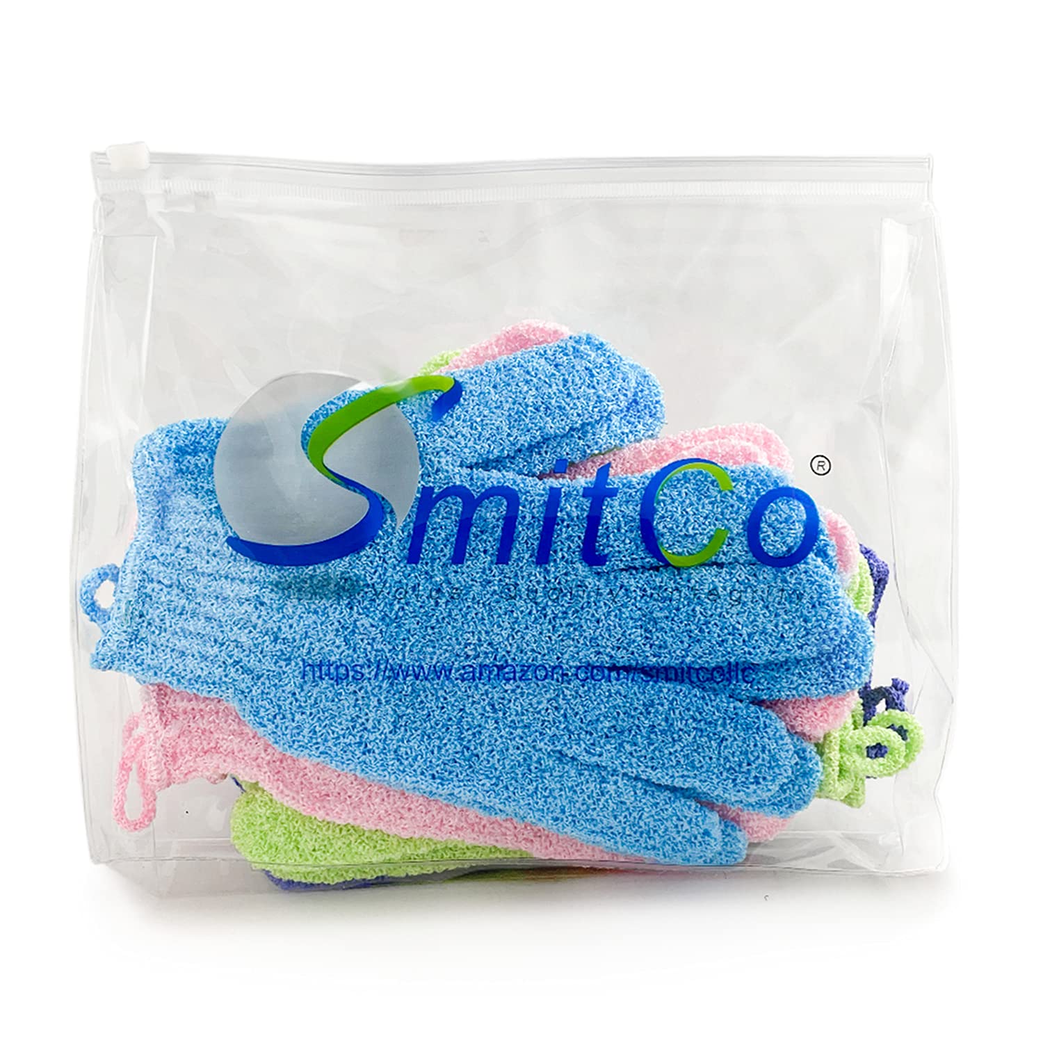Exfoliating Gloves - Flexible Exfoliating Body Scrub Gloves For Use In Shower - Our Machine Washable