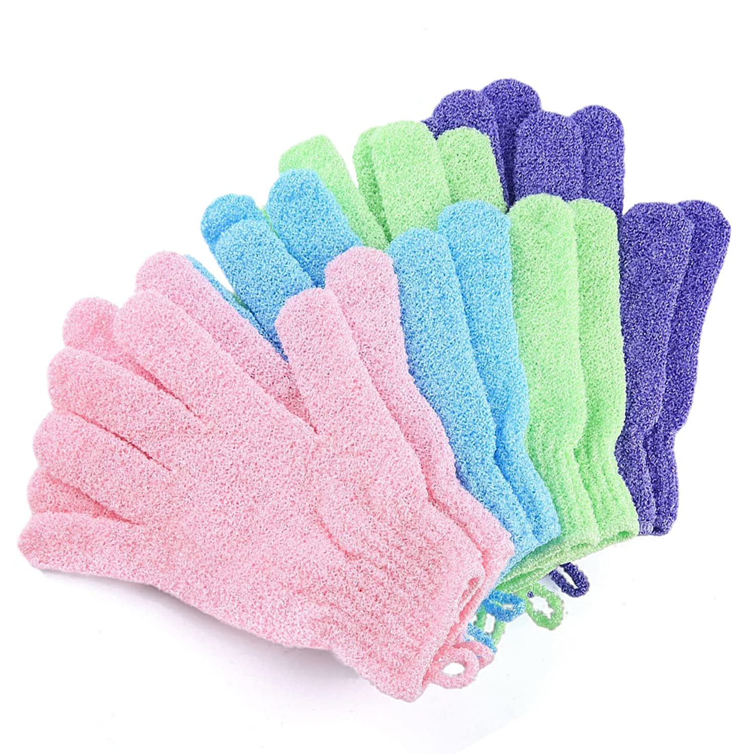 Exfoliating Gloves - Flexible Exfoliating Body Scrub Gloves For Use In Shower - Our Machine Washable