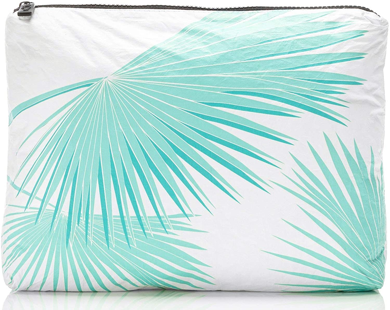 ALOHA Collection Mid Tropical Fan Palms Pouch in Pool