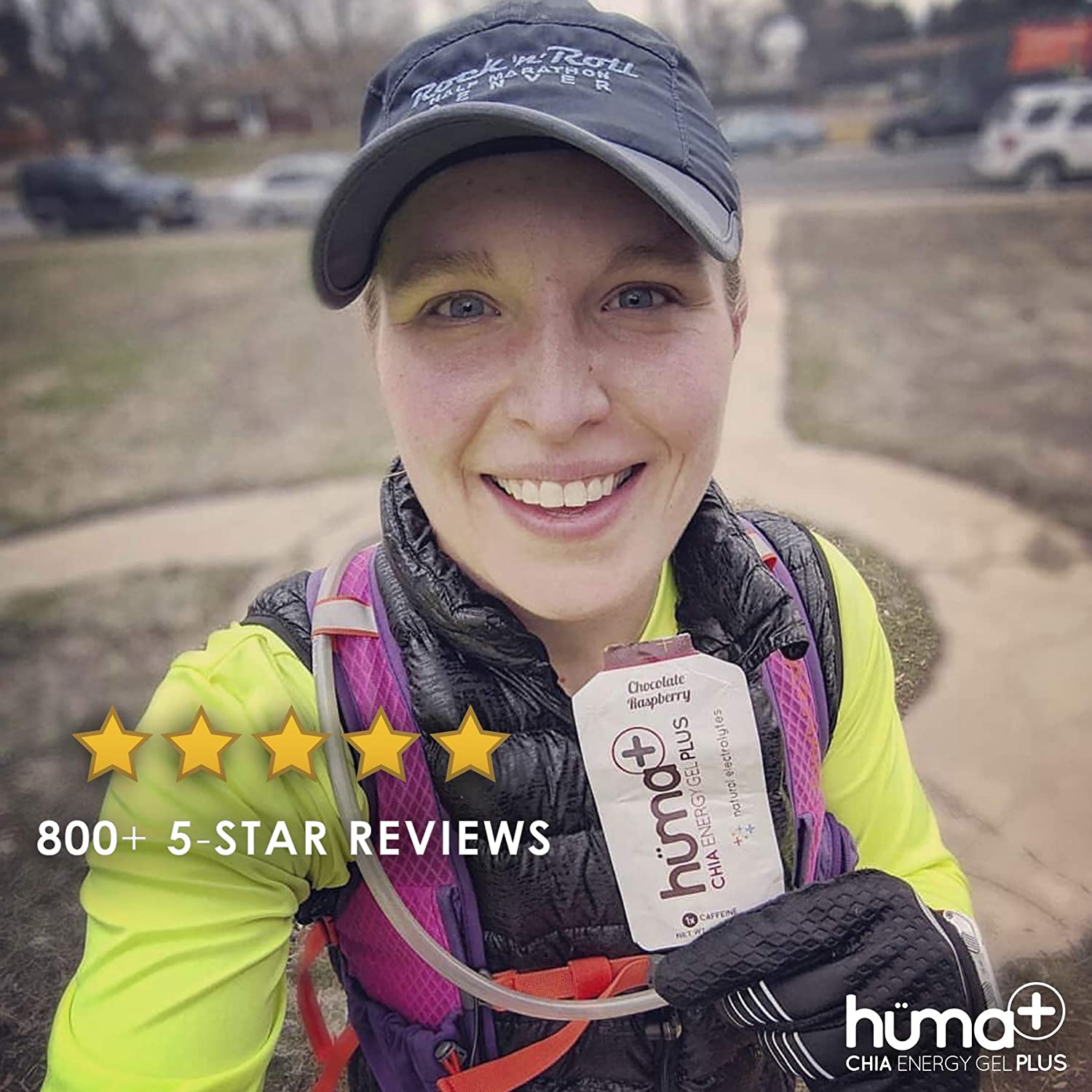 Huma Plus (Double Electrolytes) Chia Energy Gel, Variety Pack Stomach