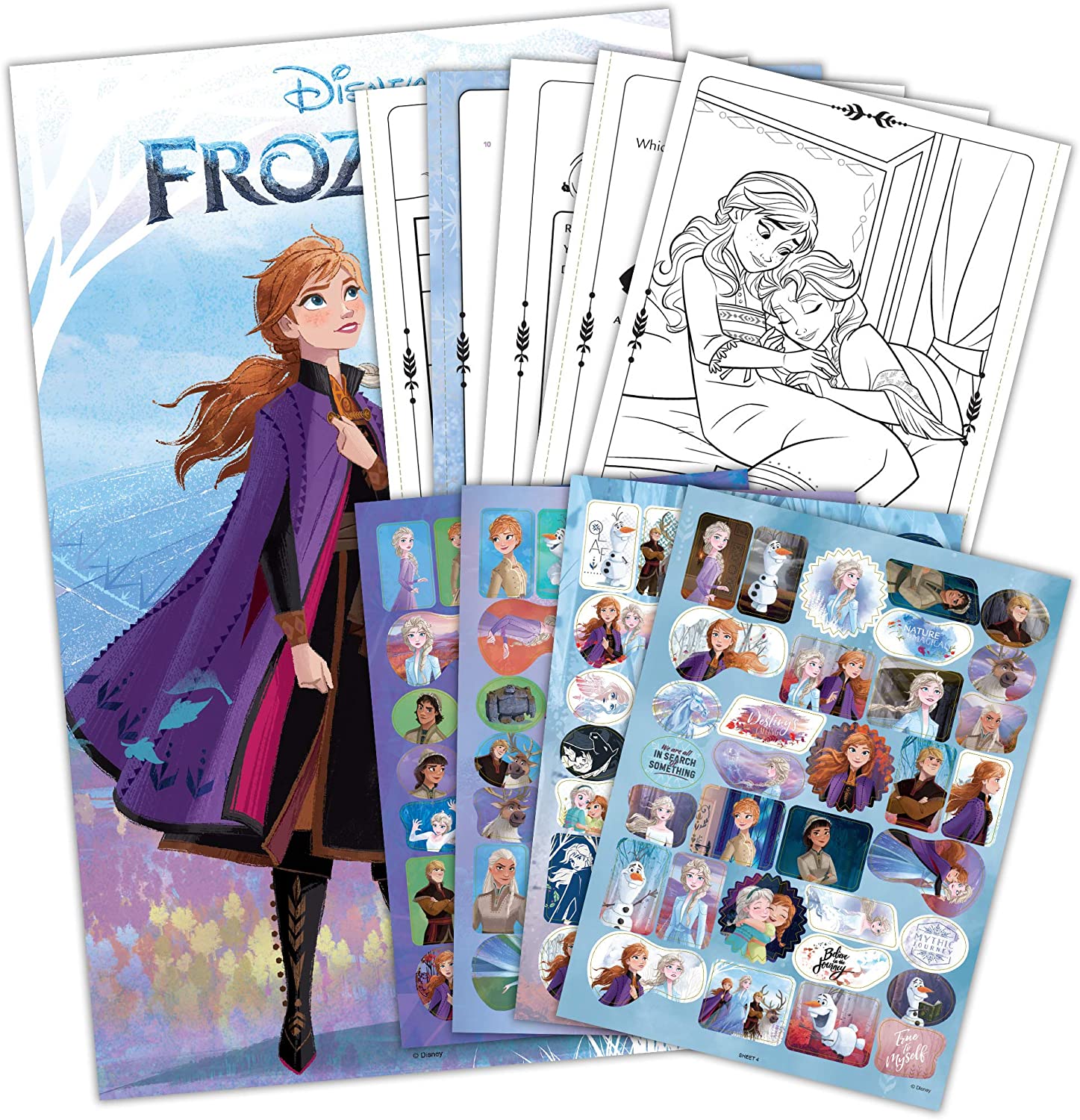 Disney Frozen 2 Elsa and Anna Giant 192-Page Coloring and Activity Book with Over 100 Stickers and a