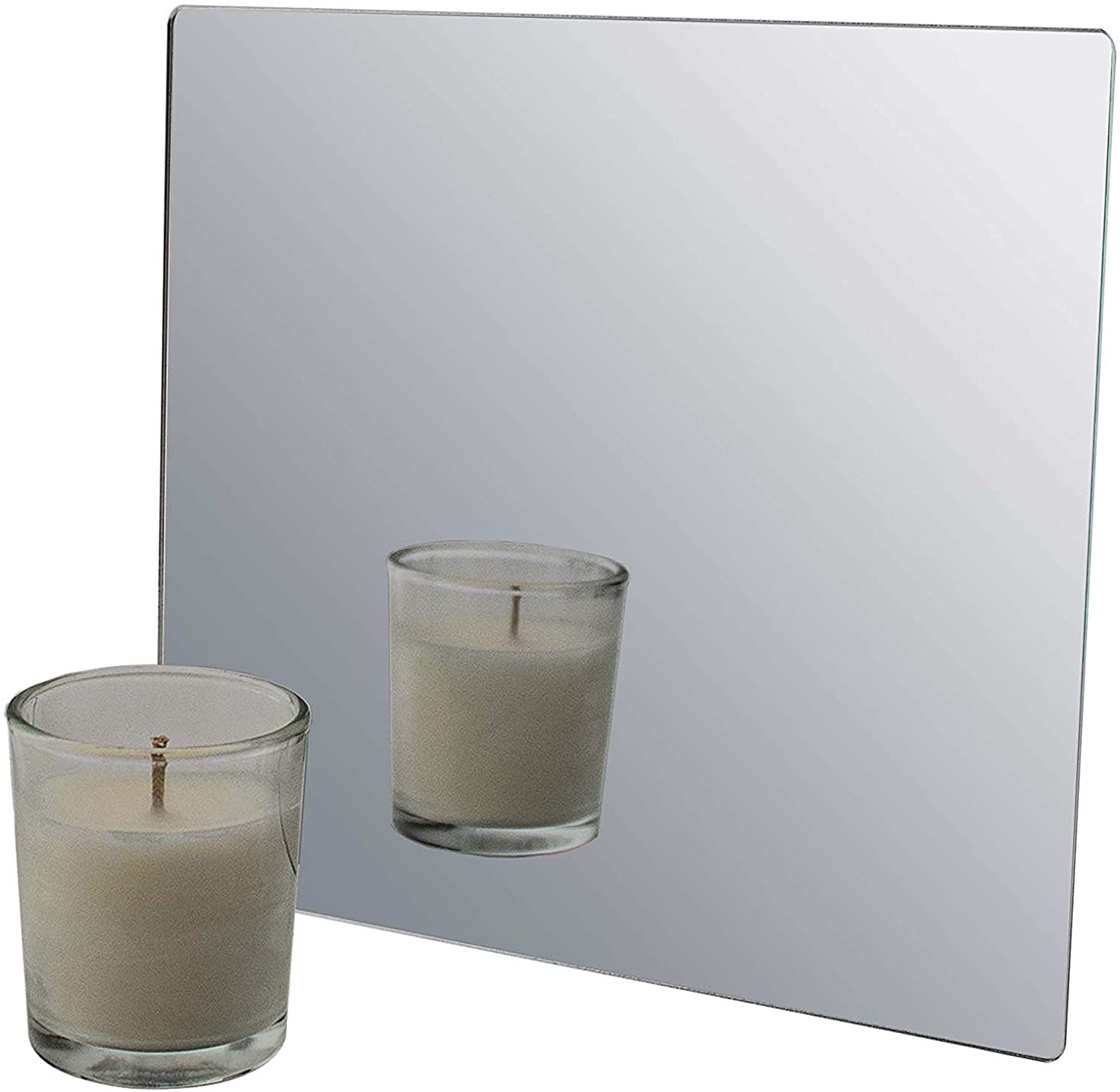 Marketing Holders 7”W Sheet Mirror w/Rounded Corners DIY Wall Decor Vanity Home Architectural Art