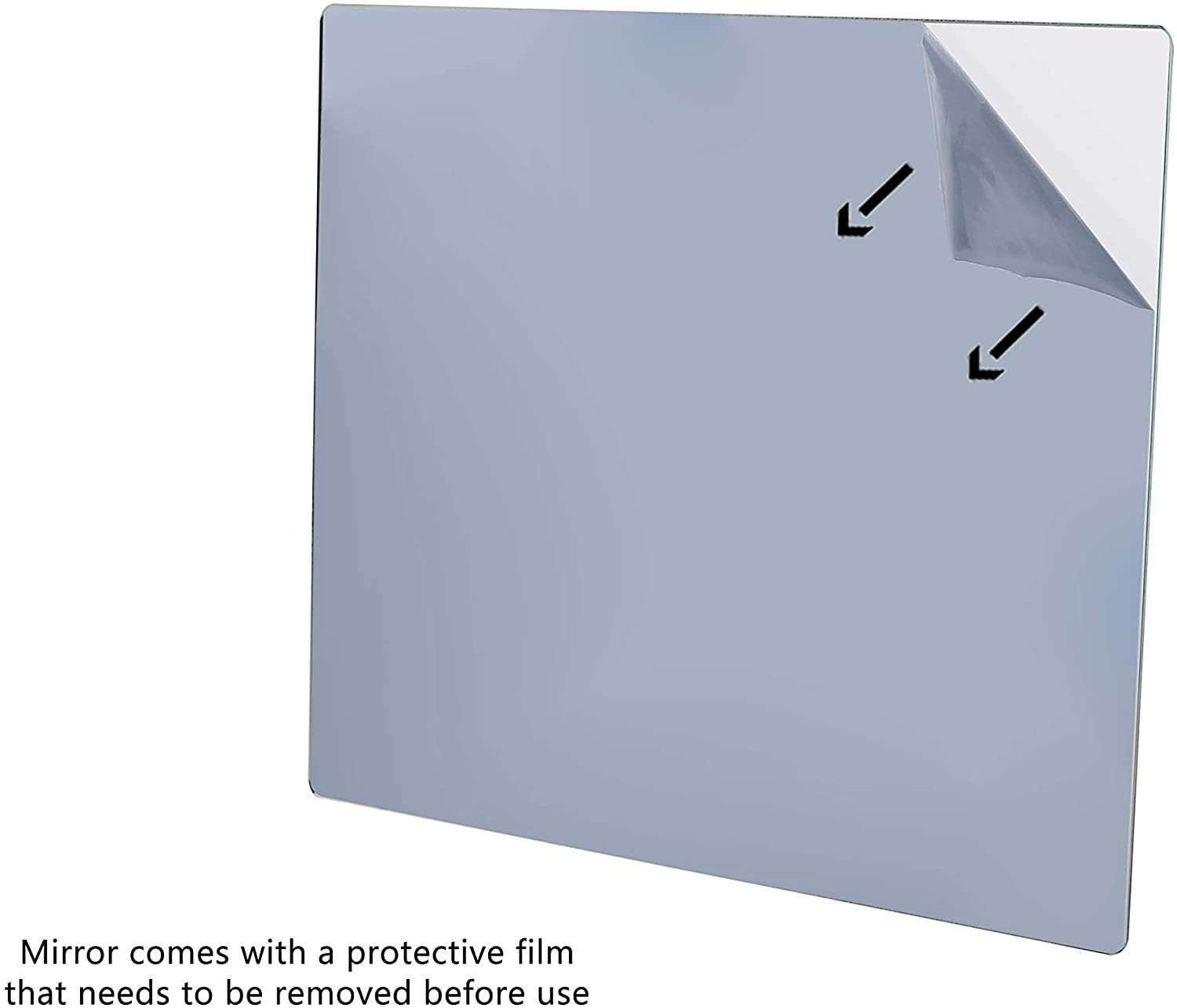 Marketing Holders 7”W Sheet Mirror w/Rounded Corners DIY Wall Decor Vanity Home Architectural Art