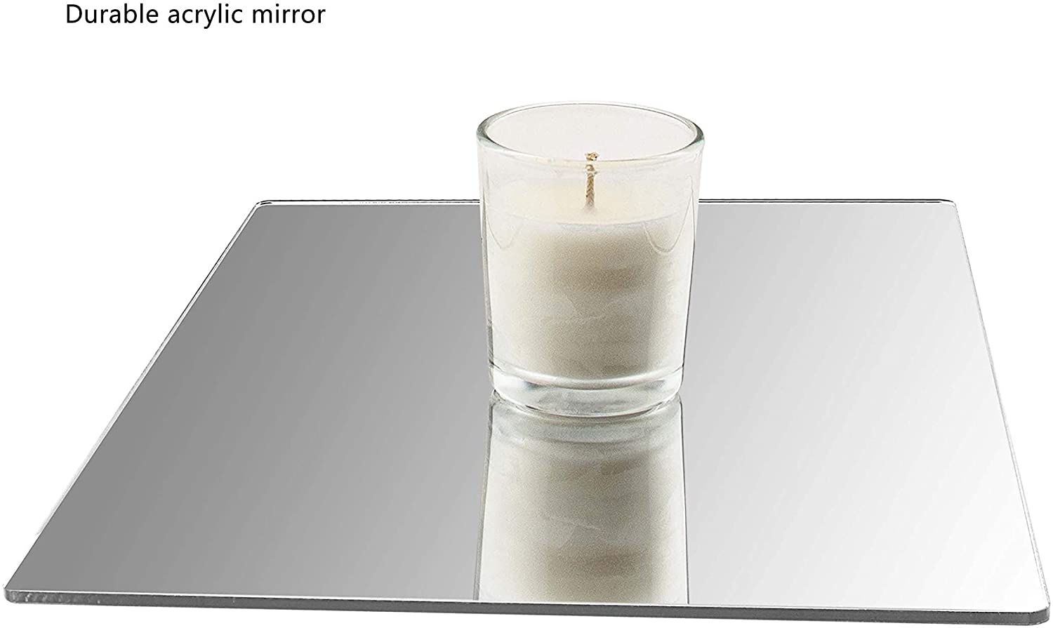 Marketing Holders 7”W Sheet Mirror w/Rounded Corners DIY Wall Decor Vanity Home Architectural Art