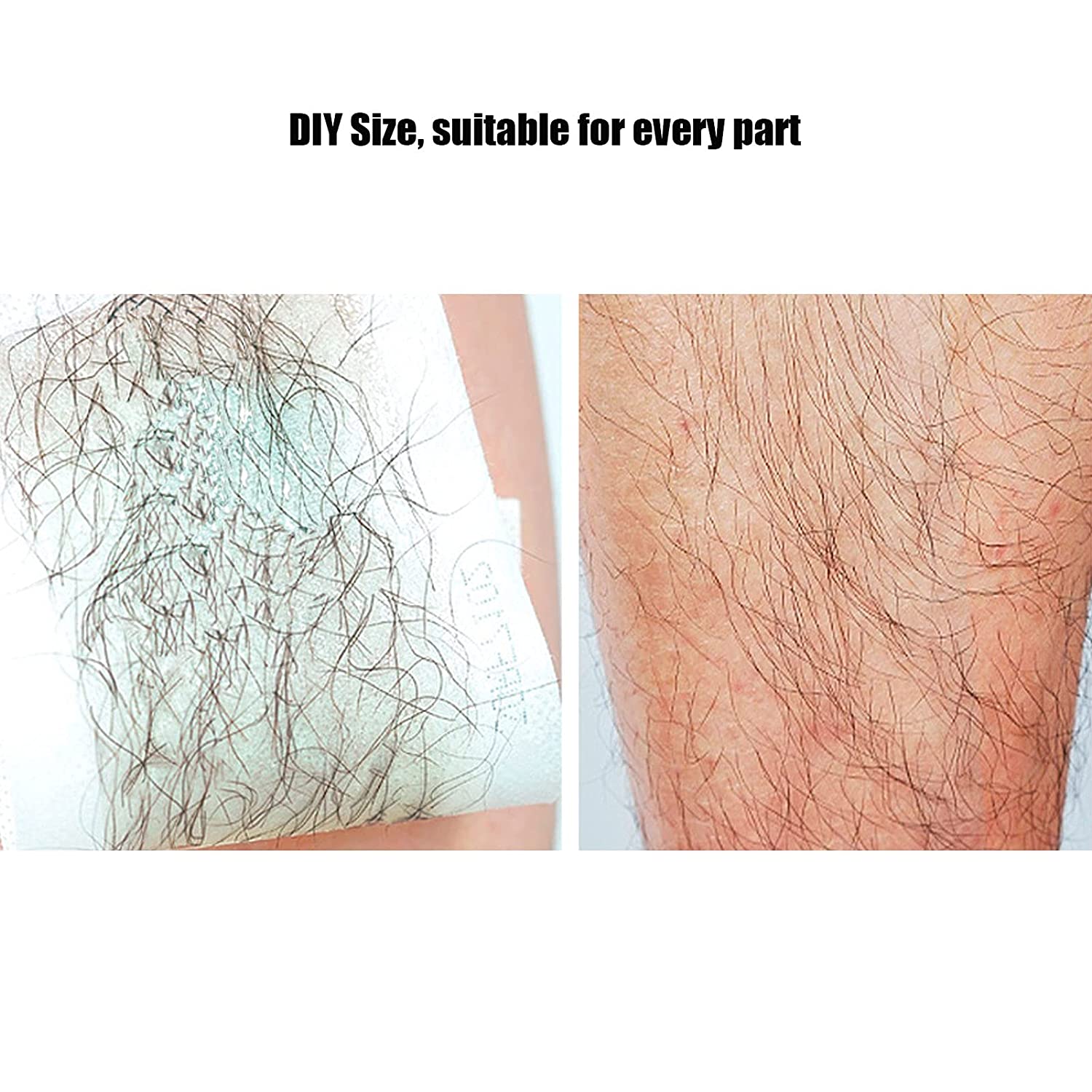 Body Wax Strips Kit, Non‑Woven Hair Removal Wax Strips, Disposable Waxing Depilatory Paper, Fast C