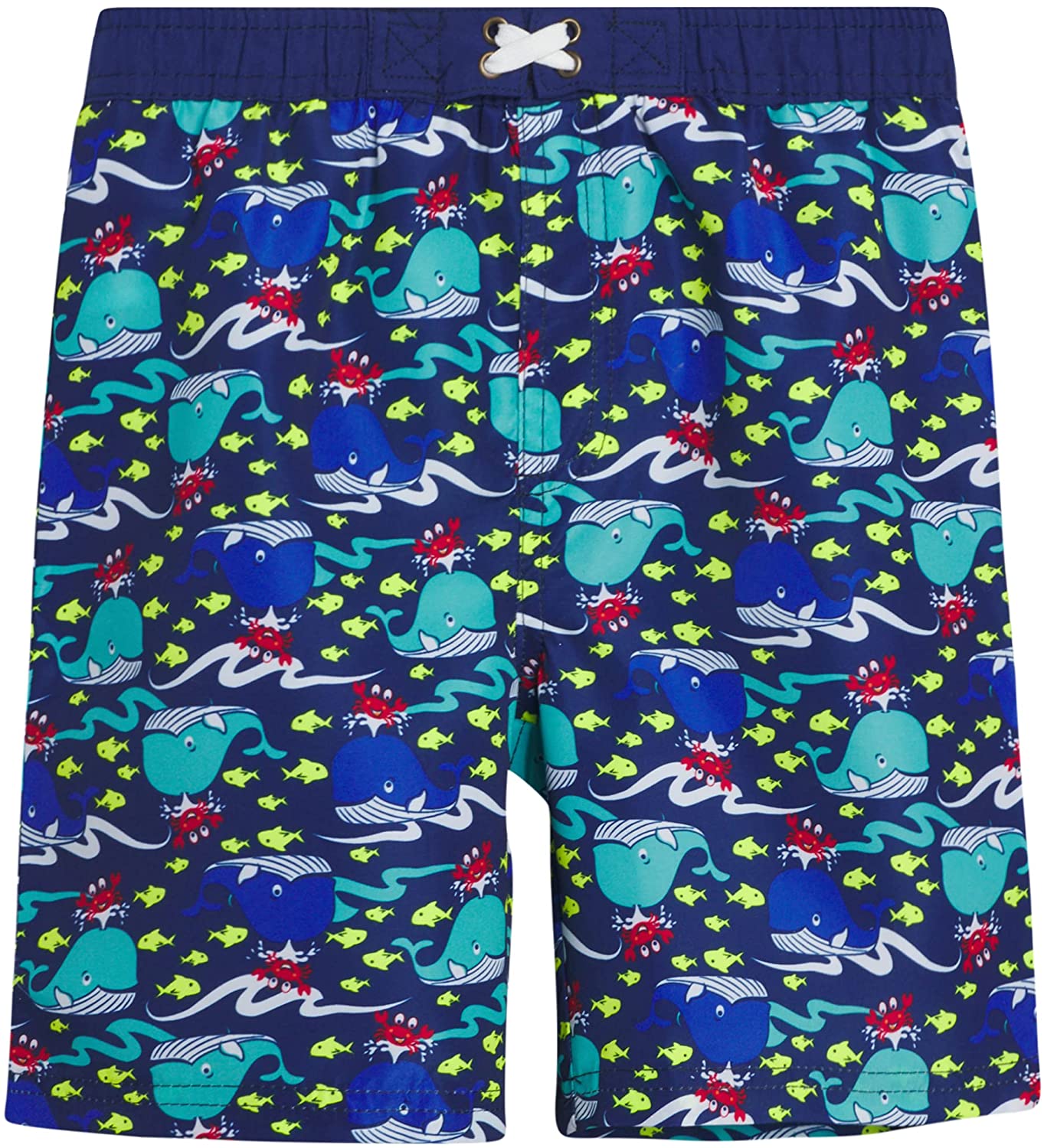 Quad Seven Boys 2-Piece Rash Guard and Trunk Swimsuit Set (Infant/Toddler/Little Boys)