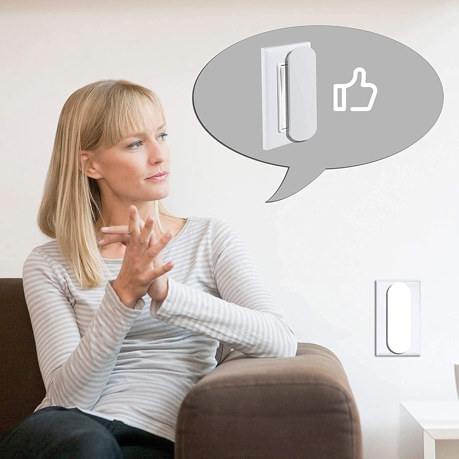 Yeebeny Magnetic Switch and Outlet Cover Light Switch Guards for Flat Modern Switches Toggle Switche