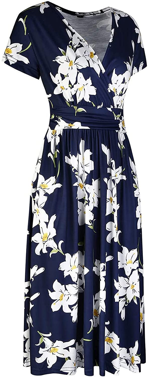 WYTong Women Summer Casual Sleeveless Mini Plain Pleated Tank Vest Dresses Beach Maxi Dress