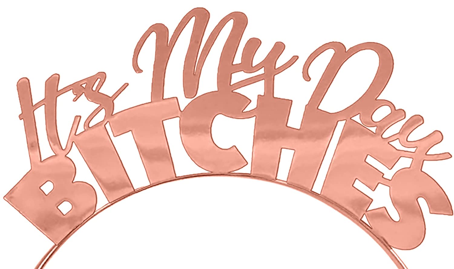 Birthday Headband Rose Gold - Funny Its My Day Bitches Tiara Headband - Birthday Party Gifts & Suppl