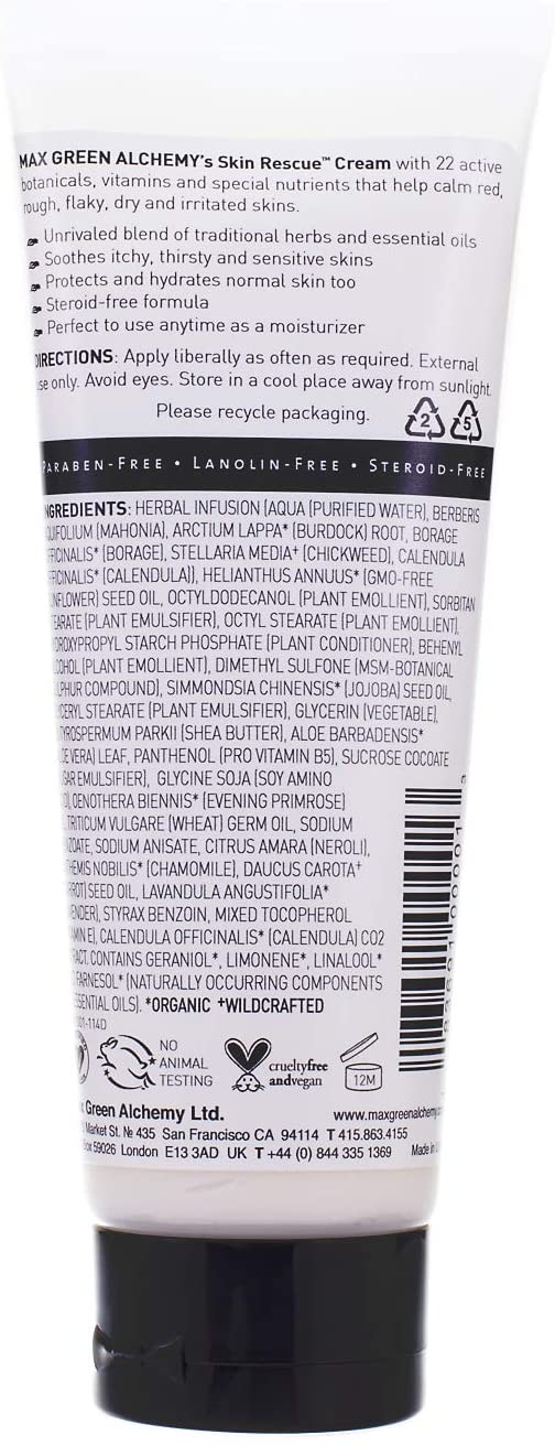 Skin Rescue Cream 2 Ounce Jar- Hydrating Face and Body Cream for Daily Use – Supports the Treatmen