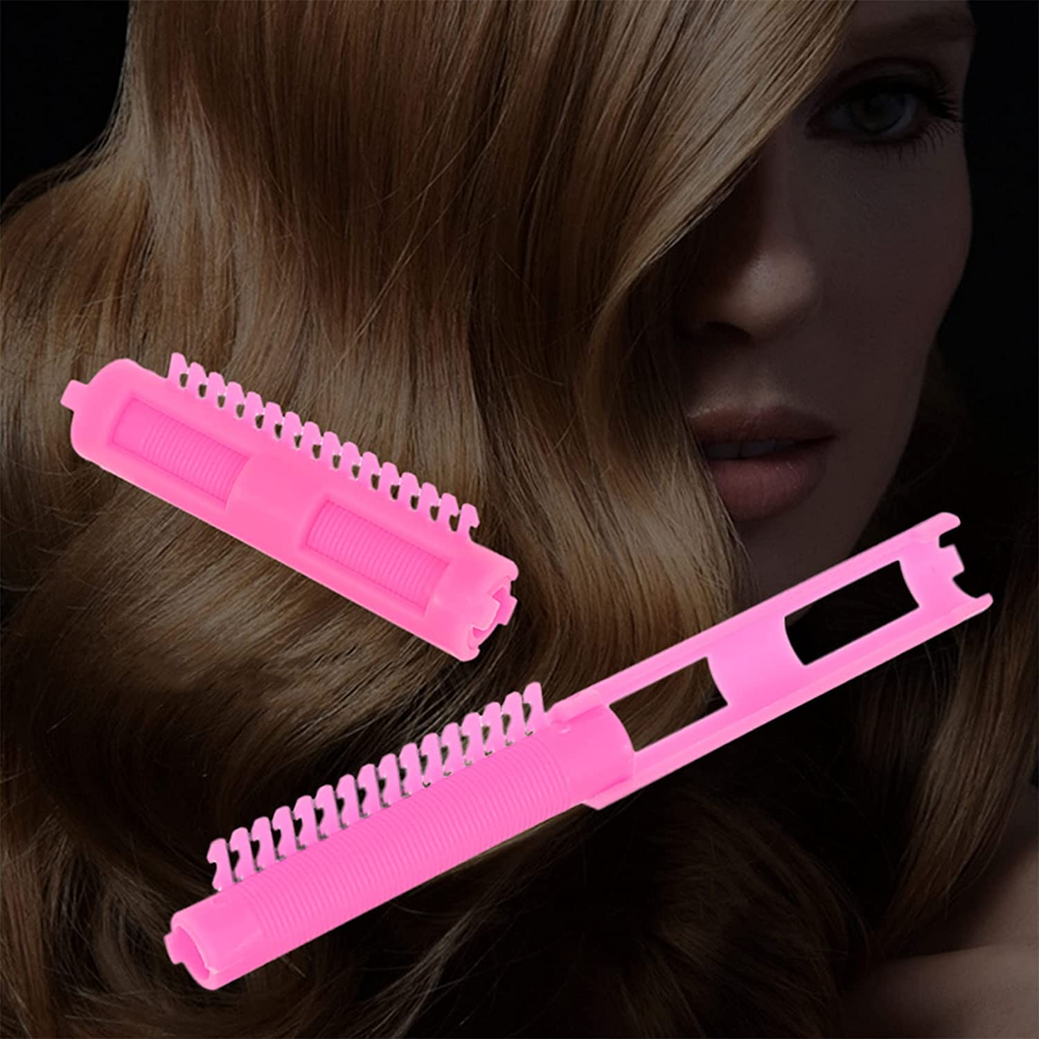 Winwinfly Spiral Hair Perm Rods for Natural Hair Plastic Hair Rod Rollers Long Hair Rods Curlers Hai