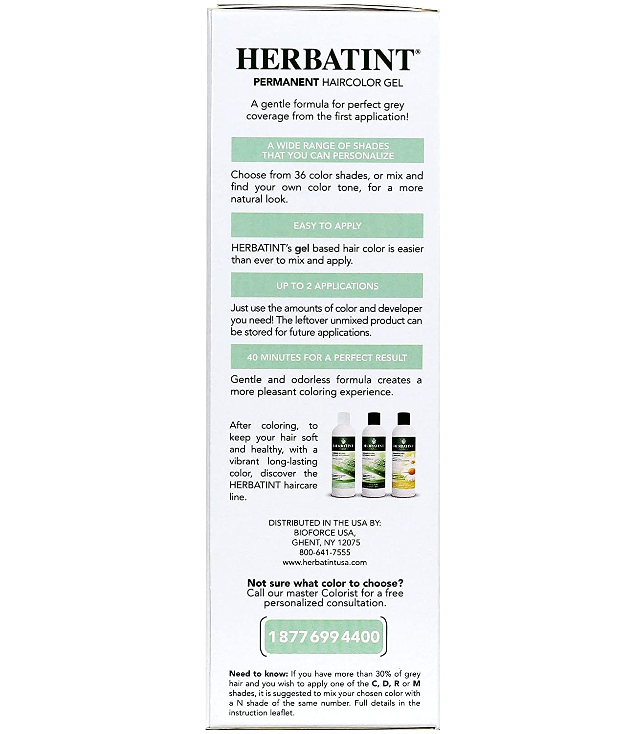 Herbatint Permanent Haircolor Gel 8C, Light Ash Blonde, 4.56 Fl Oz