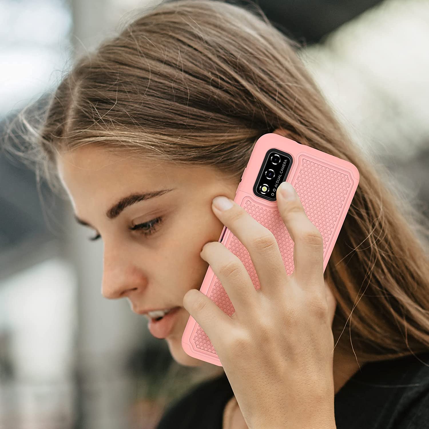 for T-Mobile REVVL V 2021 Case: Dual Layer Protective Heavy Duty Cell Phone Cover Shockproof Rugged 