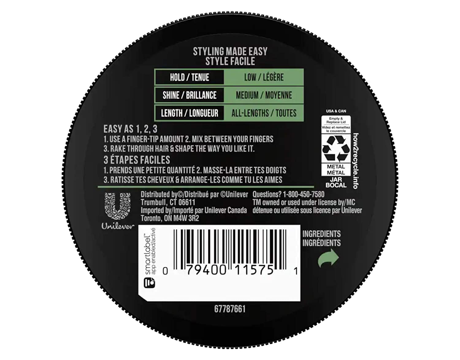 AXE Natural Look Hair Cream, Understated 2.64 oz (3 Pack)