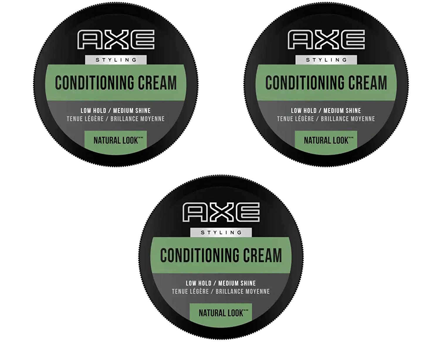 AXE Natural Look Hair Cream, Understated 2.64 oz (3 Pack)