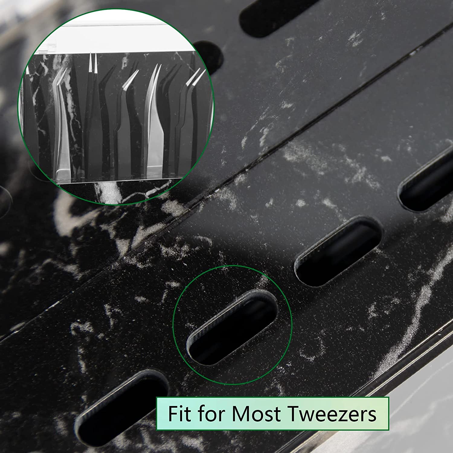 mlogiroa Tweezer Holder Stand for Eyelash Extension Tweezers Storage Holder Tweezers Shelf Holder La