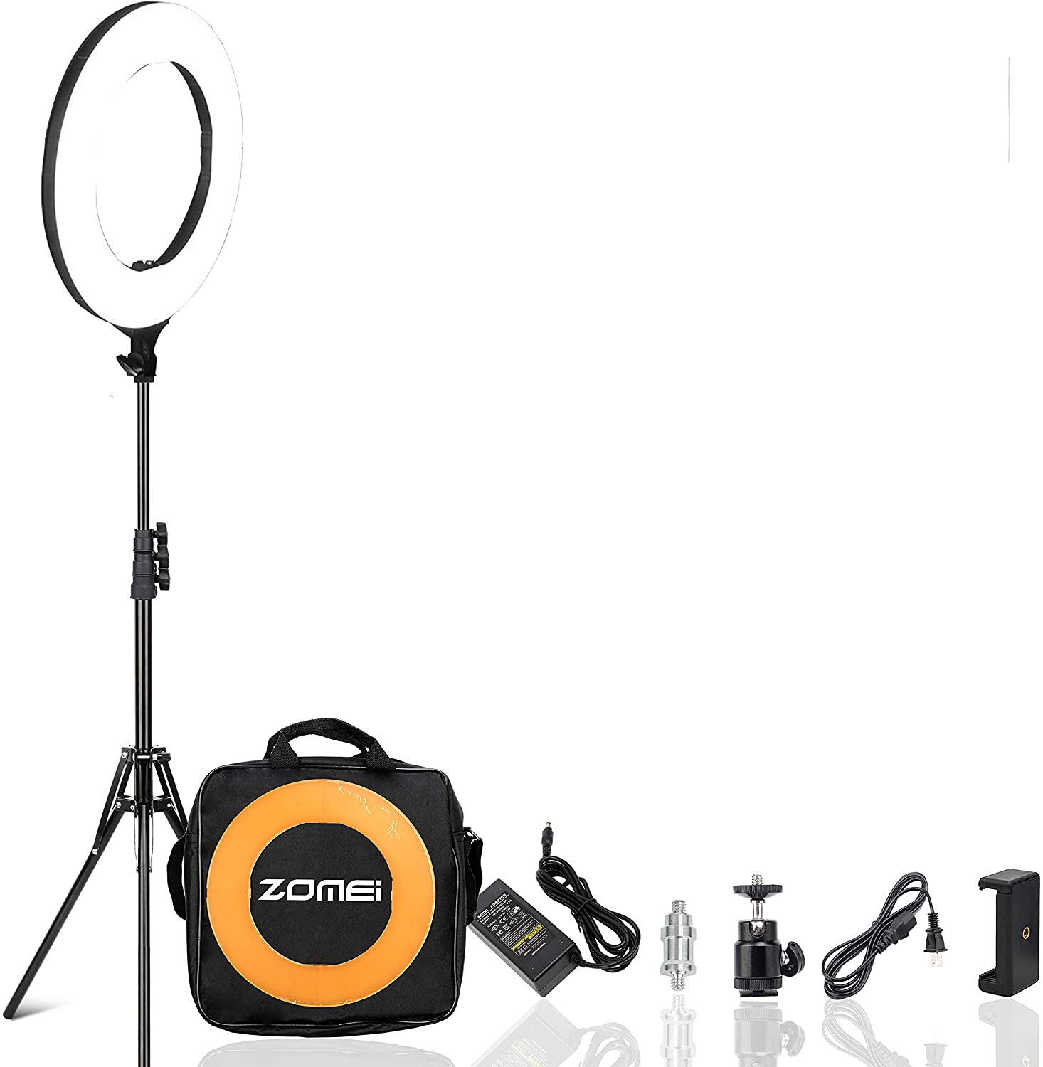 ZOMEI 14 inch LED Ring Light, Dimmable 41W 5500k Output Makeup and YouTube Video Light Professional 