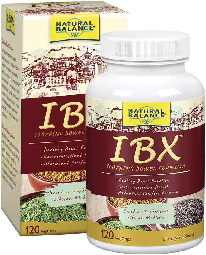 Natural Balance IBX Soothing Bowel Formula | Supports Digestive Health | 120 Veggie Caps