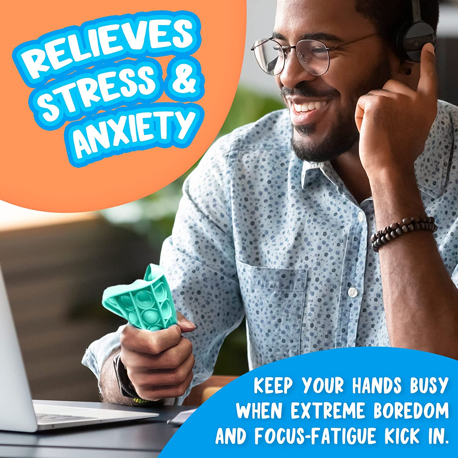 Push Pop Bubble Sensory Fidget Toy, 12-Pack Poppers Fidget Toy, Square, Heart, Round, Octagon, Paste