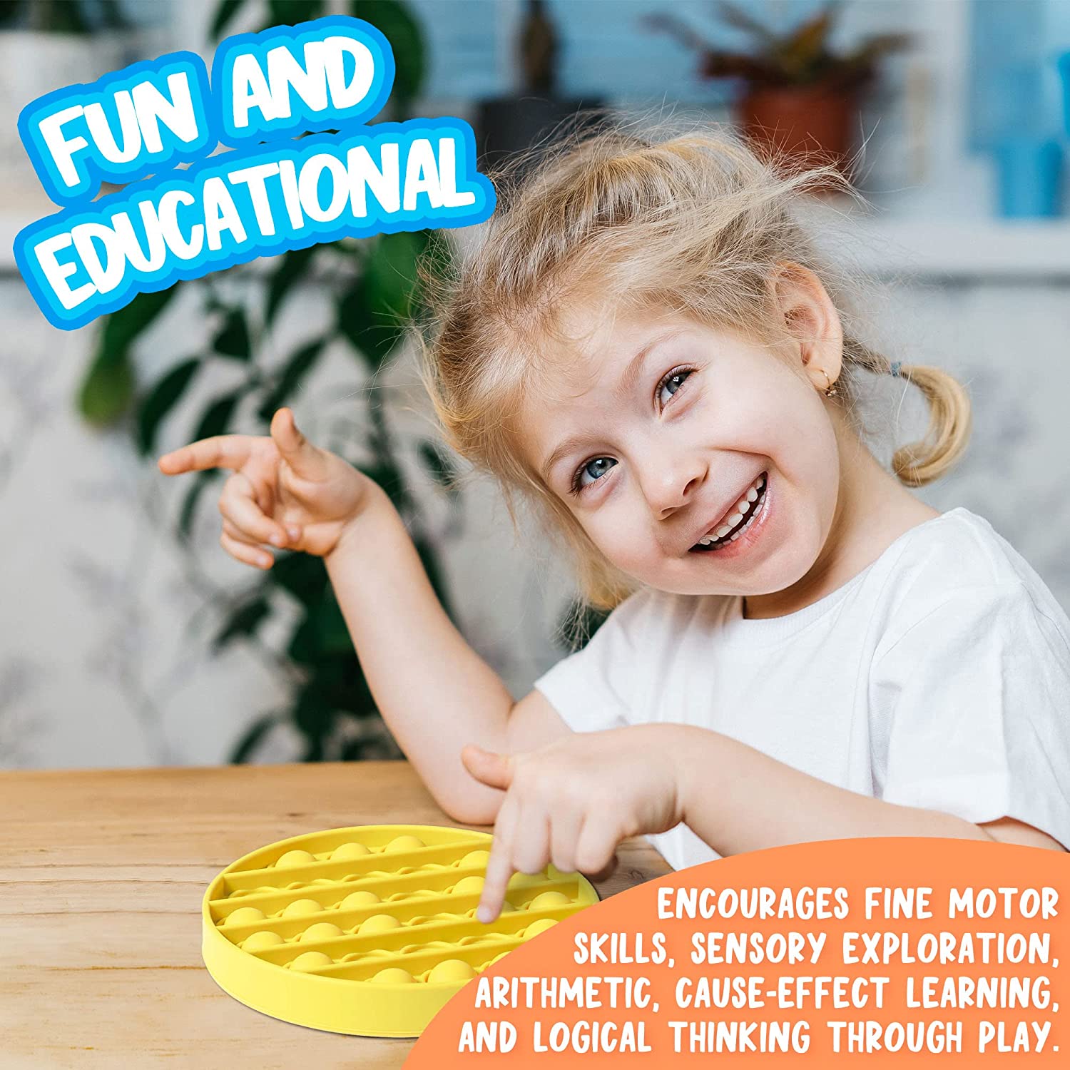 Push Pop Bubble Sensory Fidget Toy, 12-Pack Poppers Fidget Toy, Square, Heart, Round, Octagon, Paste