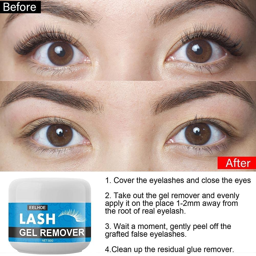 YoJiSa Professional Natural Eyelash Glue Remover False Eyelash Extensions Adhesive Glue Remover Crea