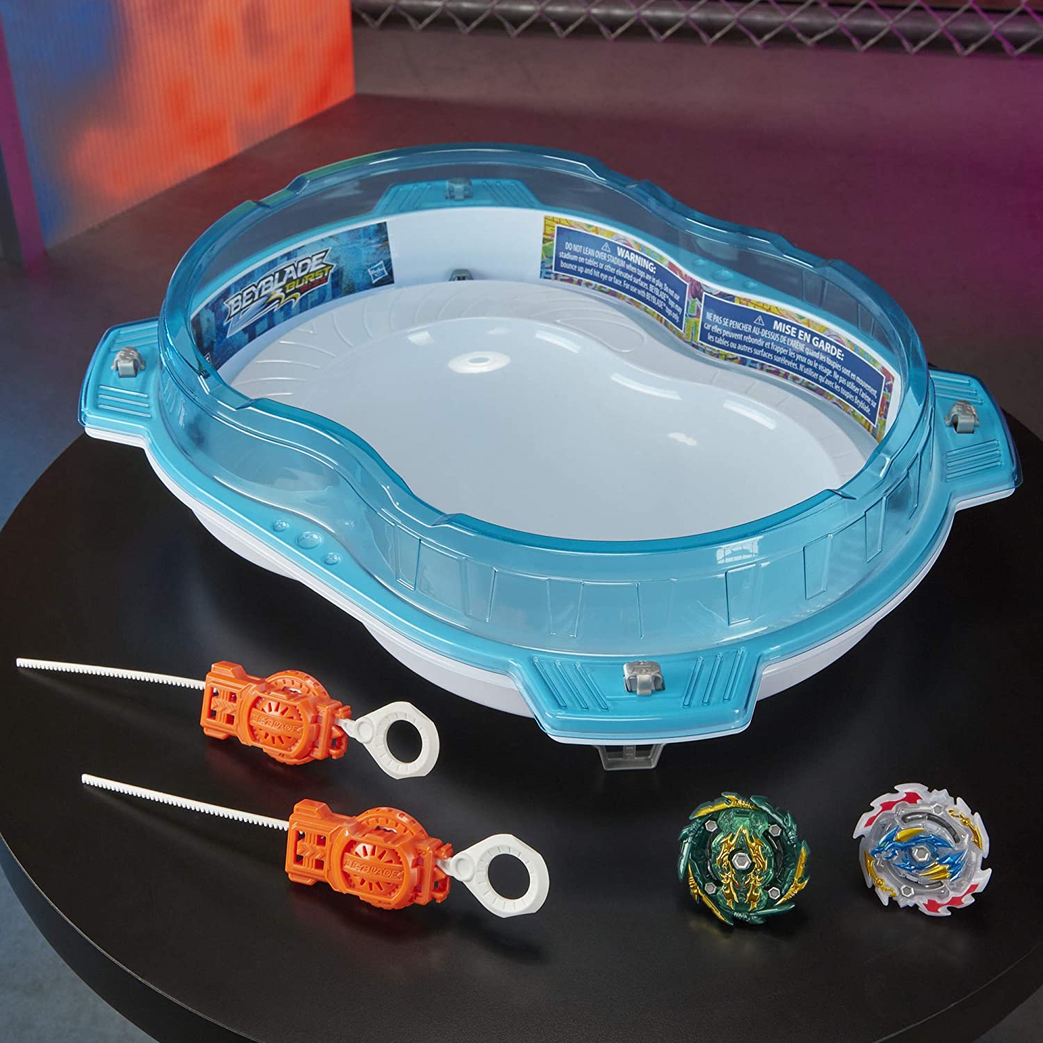 Beyblade Burst Rise Hypersphere Vertical Drop Battle Set -- Complete Set with Beystadium, 2 Battling