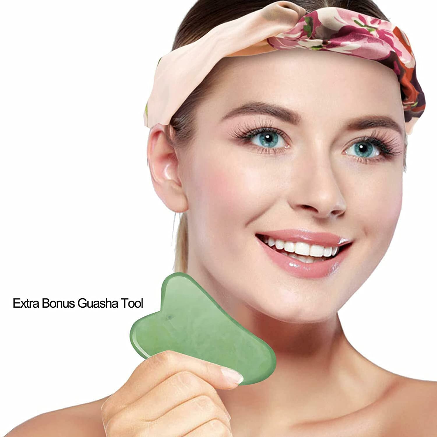 Fliurich Gua Sha Tool & Eye Massage,the ordinary peeling solution Natural Gua Sha Scraping Massage T