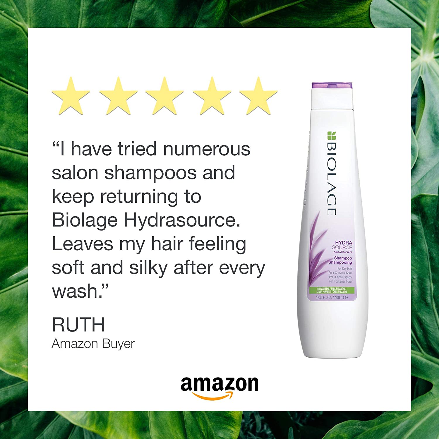 BIOLAGE Hydrasource Shampoo & Conditioning Balm Bundle| Hydrates & Moisturizes Dry Hair | Paraben-Fr