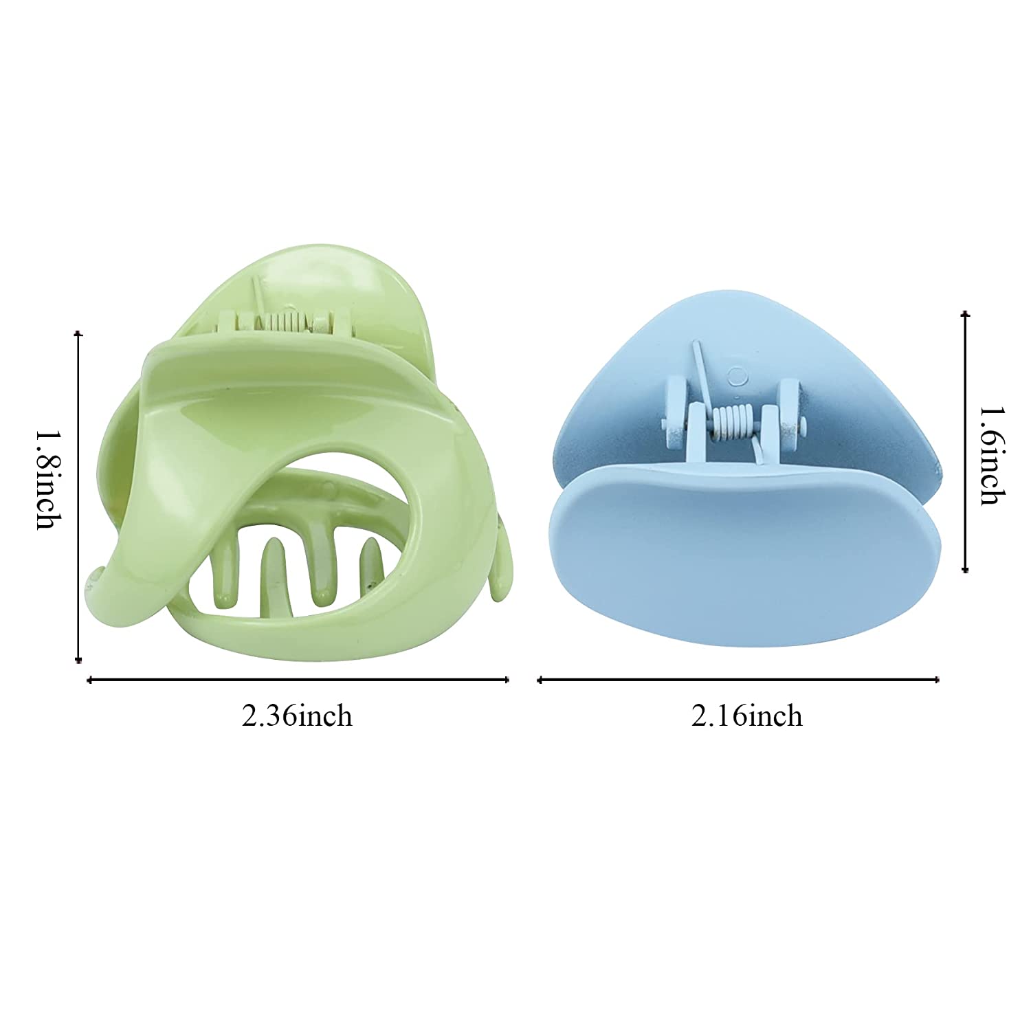 EAONE 8 Color Hair Clips Non-slip Hair Claw Clips Stylish Hair Clamps Hair Clip for Thick/Thin Hair