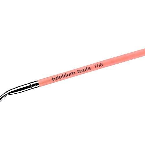 Bdellium Tools Professional Makeup Brush Pink Bambu Series - Bent Eyeliner 708